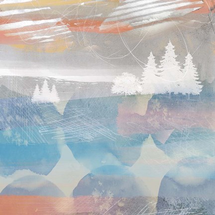 Framed Crimson Sunset No. 2 Print