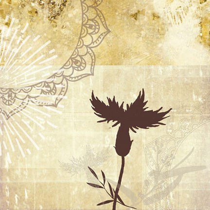 Framed Golden Henna Breeze 2 Print