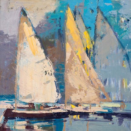 Framed Breeze, Sail and Sky Print