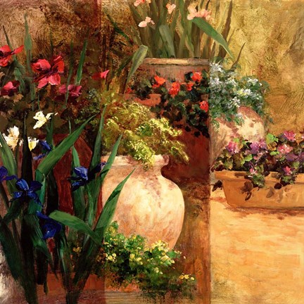 Framed Flower Pots Right Print