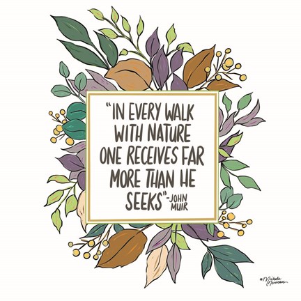 Framed Walk with Nature Print