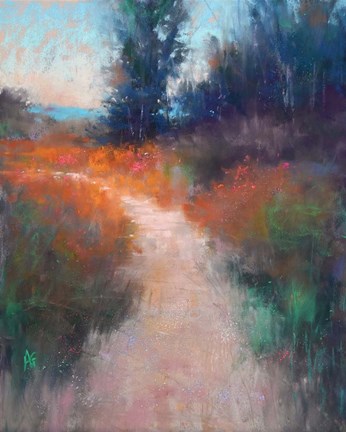 Framed Behind the Trees Print