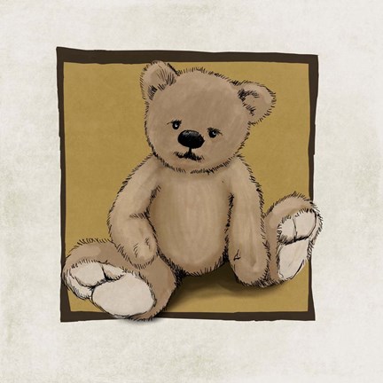 Framed Teddy Bear Print