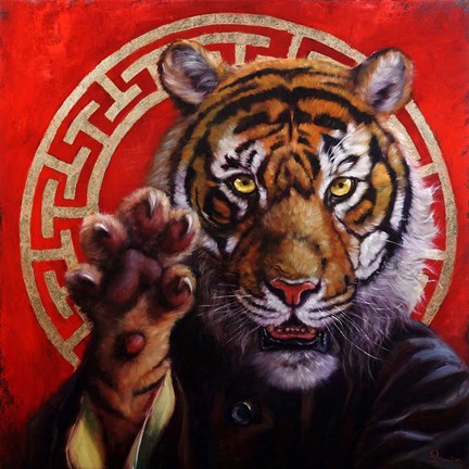Framed Legend of Tiger Claw Print