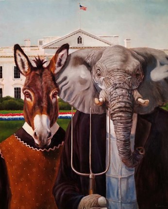 Framed Washington Gothic Print