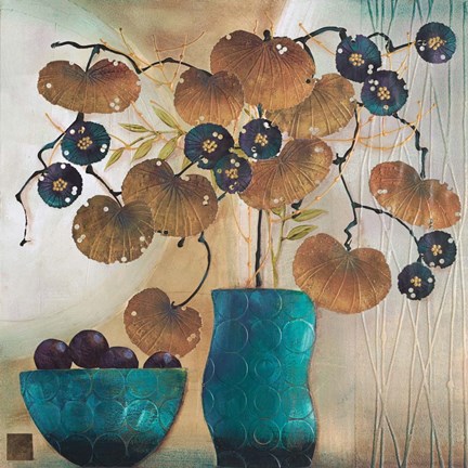 Framed Raku Bowl and Vase Print