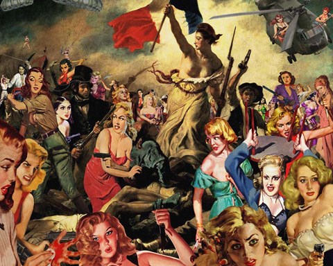 Framed Liberty Leading Print