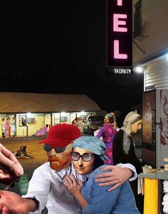 Framed Postmodern Motel Print