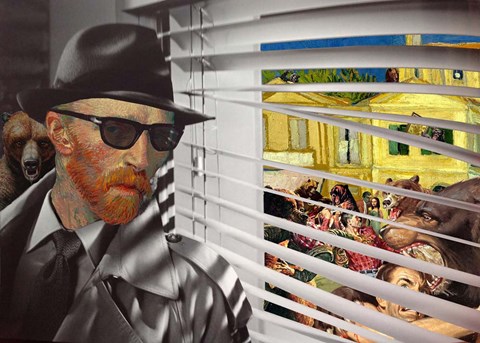 Framed Yellow House, Grizzly Season Print