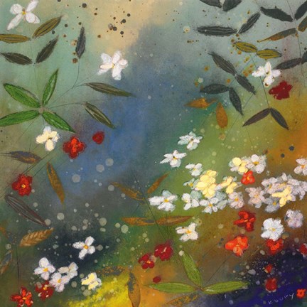 Framed Gardens in the Mist II Print