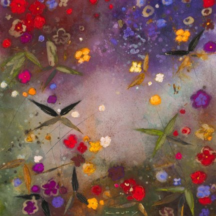 Framed Gardens in the Mist V Print