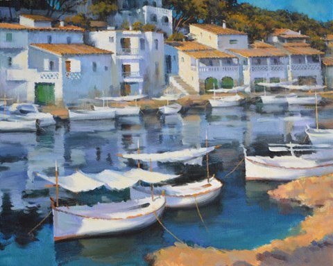 Framed Cala Figuera Print