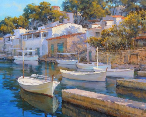 Framed Cala Figuera 24 Print