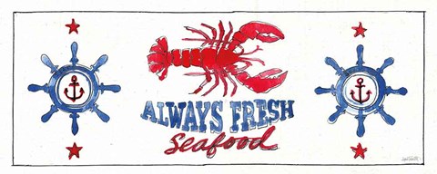 Framed Seafood Shanty XI Print