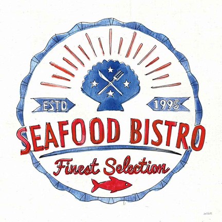 Framed Seafood Shanty VII Print