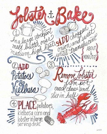 Framed Seafood Shanty V Print