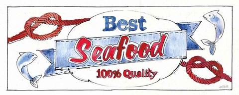 Framed Seafood Shanty IX Print