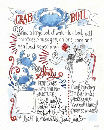 Framed Seafood Shanty IV Print