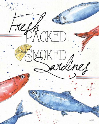 Framed Seafood Shanty III Print