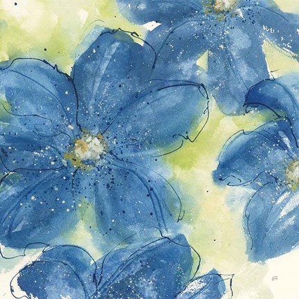 Framed Starlight Clematis II Print