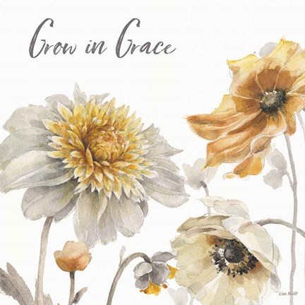 Framed Fields of Gold II Grace Print