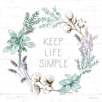 Framed Farmhouse Cotton IX Print