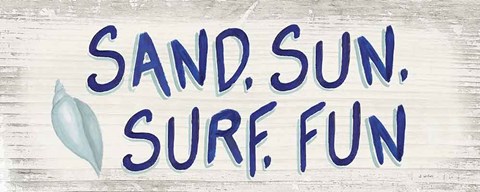 Framed Beach Time VIII Print