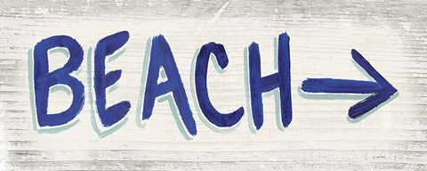 Framed Beach Time VII Print