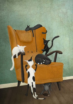 Framed Catlife Print