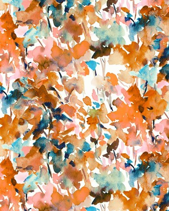 Framed Local Color Orange Print