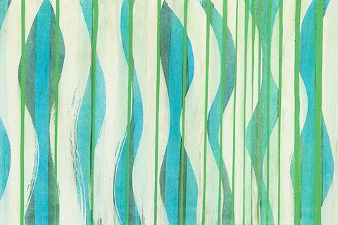 Framed Carousing with Lines I Print