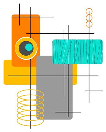 Framed Modop in Orange Print