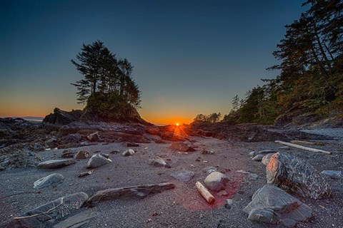Framed Westcoast Sunset Print