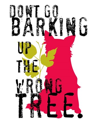 Framed Don&#39;t Go Barking Print