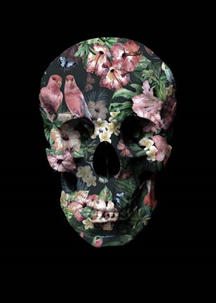 Framed Tropic Skull Print