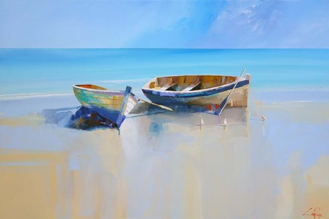 Framed Afternoon Gulls Print