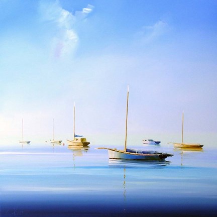 Framed Blue Couta 2 Print