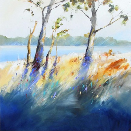 Framed Murray River Bank Print