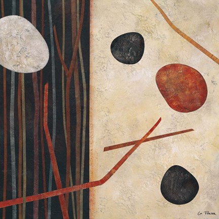 Framed Sticks and Stones I Print