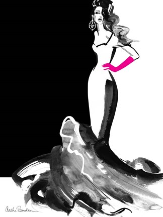 Framed Ball Gown Print