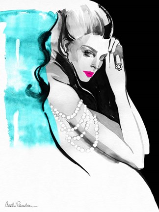 Framed Shoulder Necklace Print