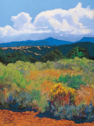 Framed Distant Hills Print