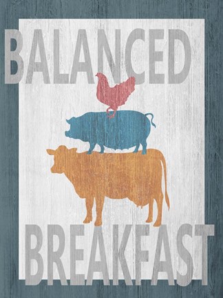 Framed Balanced Breakfast One Print