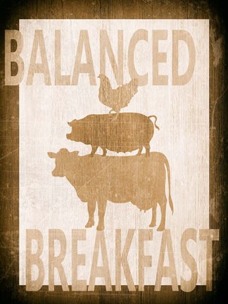 Framed Balanced Breakfast Two Print