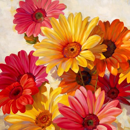 Framed Daisies for Spring Print