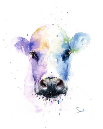 Framed Abstract Cow Print