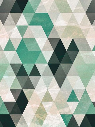 Framed Triangle Pattern Print