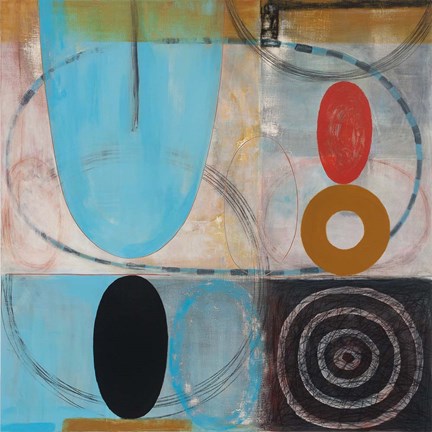 Framed Red Balance Print