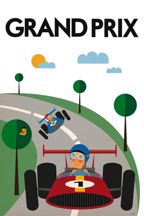 Framed Grand Prix Print