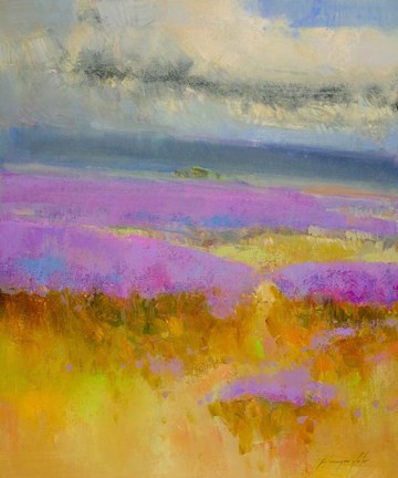 Framed Field of Lavenders 1 Print